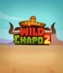 Embark on the vibrant Mexican desert with Wild Chapo 2 slot by Relax Gaming, featuring a whimsical bull wearing a sombrero set against a serene desert backdrop. This graphic captures the charm and humor of the game, great for fans of animated adventure slots, providing a captivating adventure.