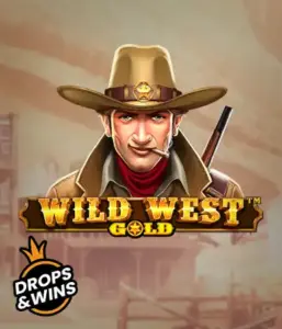  Meet the daring sheriff of "Wild West Gold," a popular slot game by Pragmatic Play. The visual features a confident sheriff with a sheriff’s badge, set against a dusty Old West town backdrop. The game's title is prominently displayed in a stylized font, accentuating the theme of adventure and law enforcement in the wild frontier. 